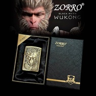 BẬT LỬA ZIPPO ZORRO HÌNH WUKONG DẬP NỔI 6 MẶT (BLACK MYTH: WUKONG) (FULLBOX) - (XÀI XĂNG)