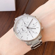 issey miyake versatile man's quartz chrono stainless steel runway analog watch timepiece