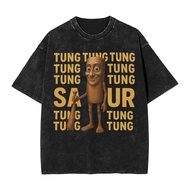【IN STOCK】Italian Brainrot Meme Tung Sahur Tralalero Tralala T-Shirt for Men Funny Cotton Tee Shirt 