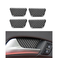 For Audi A4L A4 B8 2009-2016 Q5 2009-2017 A5 2008-2017 Car Inner Door Bowl Decor Cover Trim Stickers Accessories Carbon Fiber