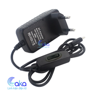 Phích cắm châu Âu Nguồn Adapter 5V 3A Raspberry Pi 4 Pi 3B Zero 3 Có Công Tắc Bật Tắt Nguồn
