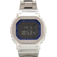 全新未使用 CasioG G-SHOCK全金屬 GMW-B5000D-2JF 黑色錶盤 藍色不鏽鋼錶殼 太陽能手錶 1530 [二手]CASIO