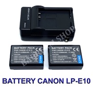 (Saving Set 2+1) LP-E10 \ LPE10 \ LC-E10 Camera Battery and Charger for Canon รหัสแบต LP-E10 \ LPE10