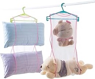 Cute Sleeping Pillow Pet Basking Holder Hanging Heavy Duty Space Saver Mesh Bags Shoe Dryer Basket Closet Storage Accessory Organizers Two Layer,2 Pack