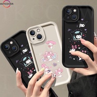 For OPPO A12 A12e A7 AX7 AX5S A5S AX5 A3S Find X6 Pro Casing Couple Cartoon Melody Kuromi Couples Angel Eyes Phone Case Soft Protective Cover