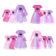 SATA BOYS Kpop Demon Hunters Girl Tulle Dress Flutter Sleeve Toddler Butterfly Tutu Dresses Princess