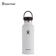 ∆ ◰ Hydro Flask 18 oz White Standard Mouth