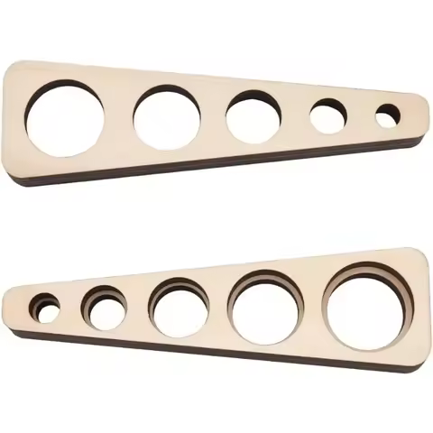 2pcs Wood Safety Eyes Insertion Tool Auxiliary Tool for Attaching Safety Eyes and Washers Eyeball Ga