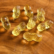 01 Golden Beans God of Wealth feng shui lapis lazuli to attract Wealth and Fortune 4.5cm