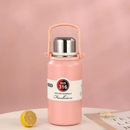 กระบอกน้ำเก็บความเย็น SUS316 แก้วน้ำเก็บความเย็น พร้อมสายสะพาย พกพาง่าย เก็บความเย็นได้นาน