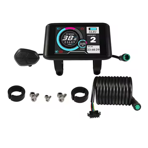 UART2 Ebike Display UKC1 Color Display 72V E Scooter LCD Display Ebike Screen Panel Waterproof Plug 