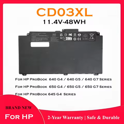 New CD03XL Battery For HP ProBook 640 G4 / 640 G5 / 640 G7 / 645 G4 / 650 G4 / 650 G5 / 650 G7 Serie