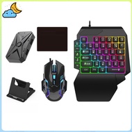 M1 Pro+ 5 in 1 Combo Bluetooth Connection Controller Mobile Games Converter Kit Gaming Keyboard Mous