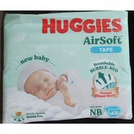 Huggies Diaper Airsoft New-Born Tape (68’s)