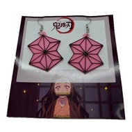 Nezuko Earrings Cosplay Accessories - H3D