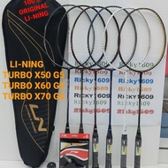 RAKET BADMINTON LINING TURBO X50 G5 / TURBO X60 G5 / TURBO X70 G5 ASLI