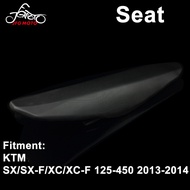 JFG MOTOสีดำรถจักรยานยนต์ที่นั่งสำหรับKTM SX SX-F XC XC-F 125 250 350 450 125-450 2013-2014จักรยานสก