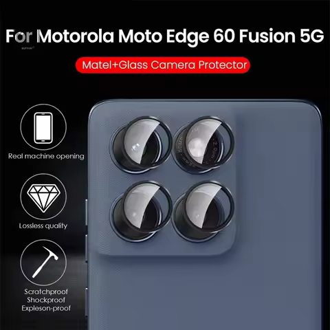 Edge60Fusion Case Aluminum Alloy Ring Camera Protector For Motorola Edge 60 Fusion Edge60 Pro 5G Tem