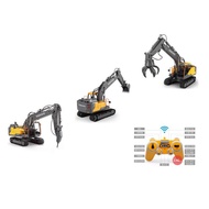 GKIDS Double E E568-003 RC Volvo Excavator 3 IN 1 Vehicle Engineer Car - Remote Control Construction