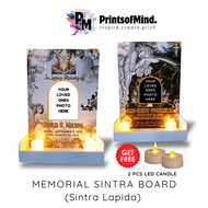 Sintra Lapida | Memorial Board | A4 Size | Fast Shipping