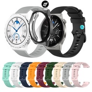 huawei watch GT3 GT 3 pro strap Silicone strap huawei watch GT 3 Pro strap sports wristband huawei watch GT3 pro case Full screen protective case huawei GT3 pro case