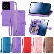 For VIVO X70 Pro X90 5G X90 Pro X100 Pro Y100 5G Y200 V29 E Y3 Y17 Y20 Multi functional card bag flip phone protective casing PU embossed mobile phone case