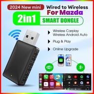 Wireless Carplay Adapter Android Auto Wireless Smart Dongle 2in1 For Mazda CX-5 CX-3 CX-30 CX-50 CX-