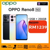 [READYSTOCK] OPPO Reno8 5G Smartphone | 8/12GB RAM + 256GB ROM | 80W SUPERVOOCTM Flash Charge | Dual