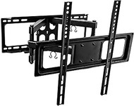 Mount-It! Full Motion TV Wall Mount | Dual Arm Articulating TV Mount | Low Profile Flat Screen Brack