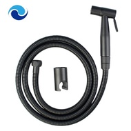 Black Handheld Toilet Sprayer Stainless Steel Bathroom Bidet Sprayer Set with Hose for Shower Sprayer Wall or Toilet