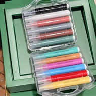 英雄老品牌亞克力塑膠彩丙烯軟頭馬克筆彩繪筆12色 HERO Acrylic Marker Set - 12 Colors