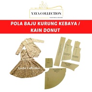 SET POLA KEBAYA KELEPET MODEN & KAIN DONUT - BUDAK 🔥