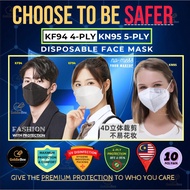 KN95 5ply Face Mask 5 layers KF94 4ply Face Mask 10PCS 4 layers 3D Disposable Face Mask 4D Design KN