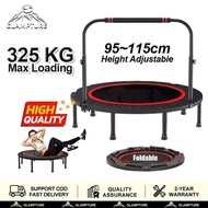 Foldable Indoor Jumping 300/325KG Trampoline Trampoline For Kids & Adults 40/48 Inch with handle
