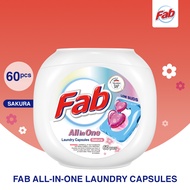 Fab All-in-One Laundry Capsules Sakura