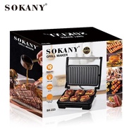 SOKANY22 Mesin Steak Panini Sarapan Mesin Grill Daging Sosej Burger Roti Sandwic GRILLMAKER