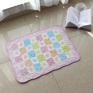 Thảm chân vải trần bông thảm quilt họa tiết vintage decor xinh tươi KT 40*60cm