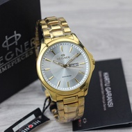 Hegner 1250 M gold jam tangan pria water resist original