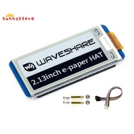 2.13Inch E-Ink Display HAT, Black,White Two-Color 250X122 Pixel E-Paper Screen LCD for  4B/3B+/3B/2B