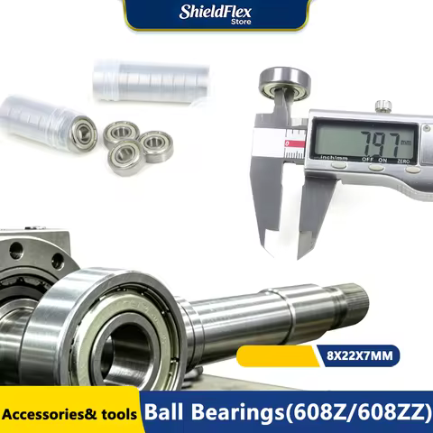 Ball Bearings 608Z 608ZZ ABEC-7 Deep Groove 8x22x7mm Mini Ball Bearing Carbon Steel for Skateboard S