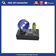 HKS Oil Filter Connector Kit For Oil Pressure Or Oil Temperature - Blue / Red