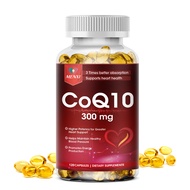 MENXI Coenzyme CoQ10 300mg Antioxidant Supplement for Vascular and Heart Health & Energy Production 