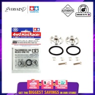Tamiya 17mm Aluminum Ball-Race Rollers (3-Spoke Type) 15161
