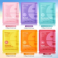 [ROREC] BIOAQUA Collagen Facial Mask Set Hydrating Brightening Firming Repair Vitamin C Retinol Snai