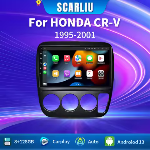 SCARLIU 2Din Android Car Radio Multimedia Video Player For Honda CRV CR-V 3 1997-2001 GPS Wifi CarPl