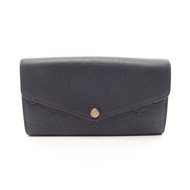 [二手] 路易威登LOUIS VUITTON雙折長皮夾 Portefeuille Sarah Monogram Empreinte Marine Rouge M62125 Marine Rouge 皮