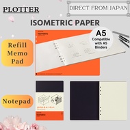 PLOTTER Isometric Notepad A4/A5 3D Drawing Mind Map 6-Hole Paper Made in Japan