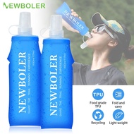 NEWBOLER 150ml 250ml 500ml Soft Flask TPU Silicone Foldable Water Bottle Outdoor Sports Travel Runni