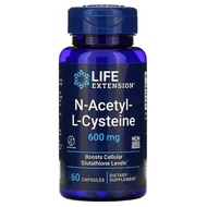 Acetylcysteine, Bronchial, Respiratory and Liver  Health, 600 mg, 60 Capsules