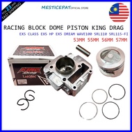 RACING BLOCK EX5 CLASS EX5 HP EX5 DREAM WAVE100 SRL110 SRL115-FI 53MM 55MM 56MM 57MM DOME PISTON KIN